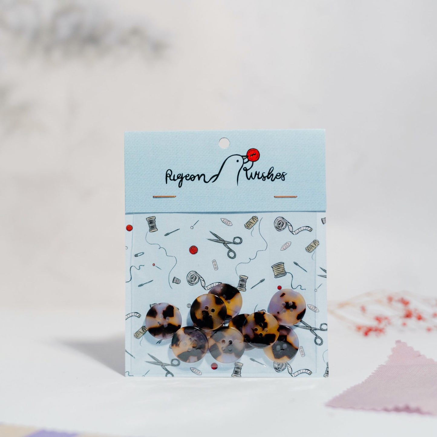 Pigeon Wishes Beguiled Button Set 20mm