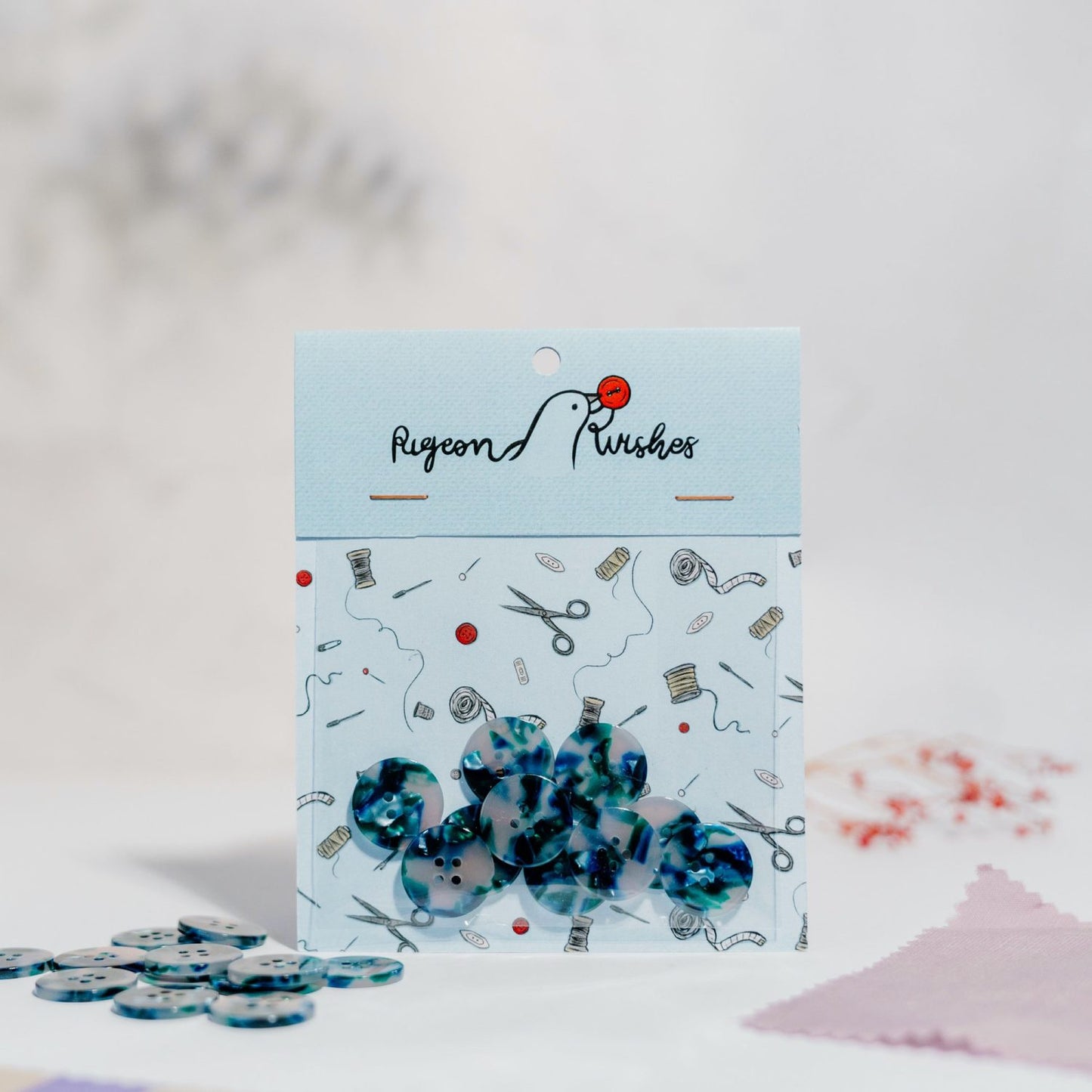 Pigeon Wishes Sublime Button Set 20mm
