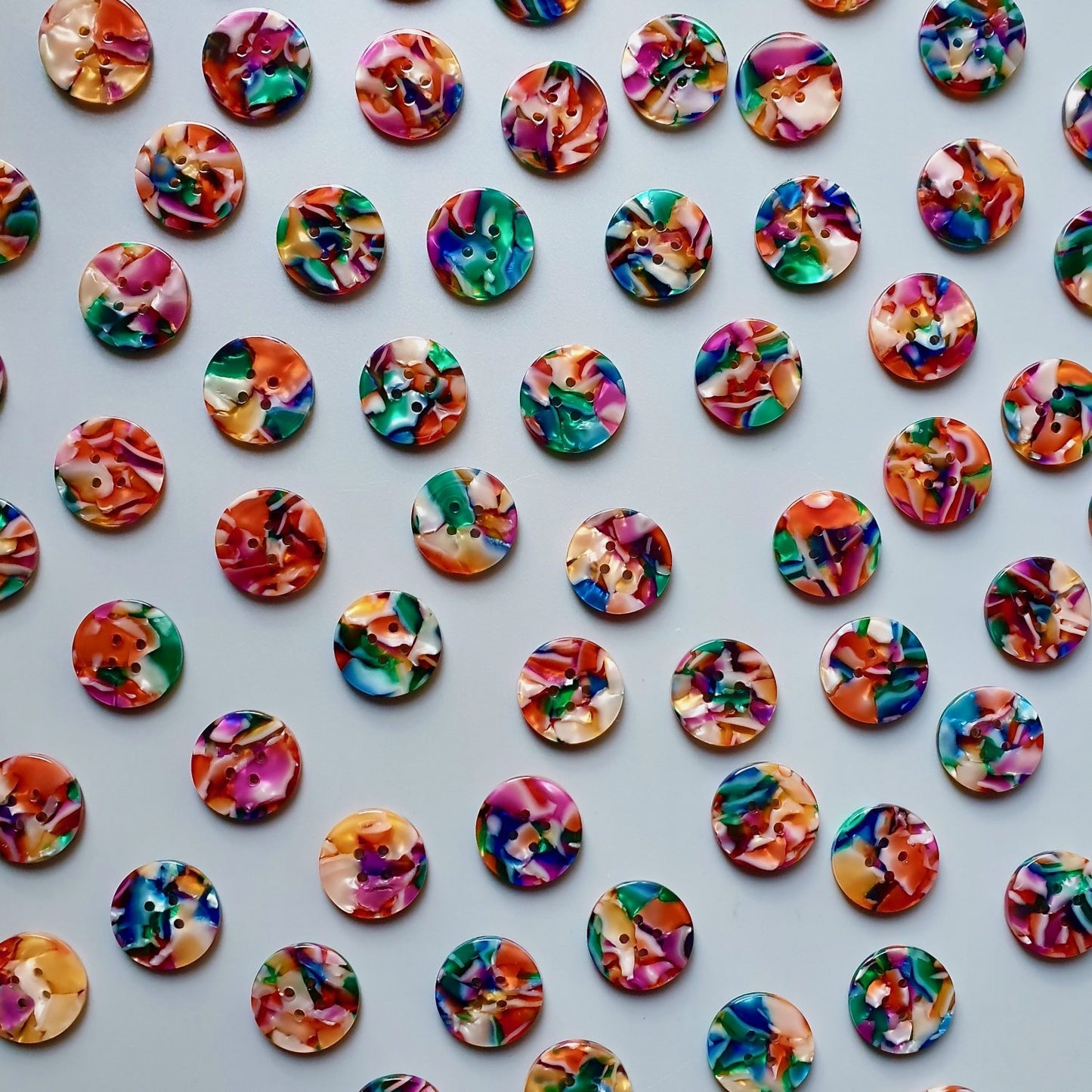 Pigeon Wishes Kaleidoscope Button Set 15mm
