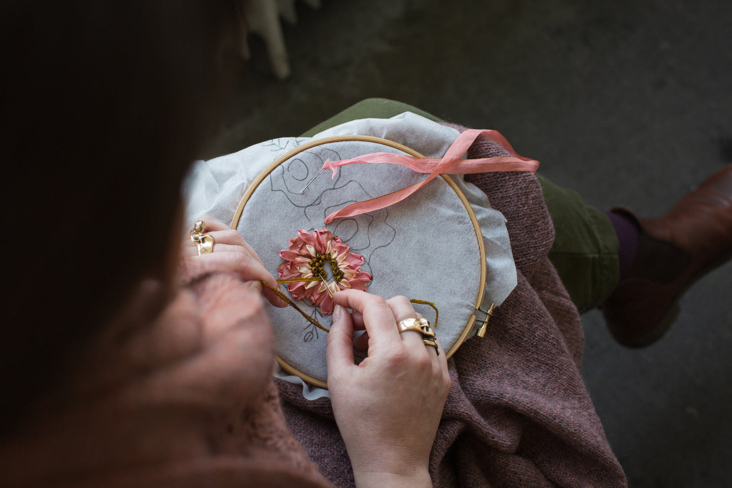 Embroidery on Knits - Book by Judit Gummlich, Laine Publishing