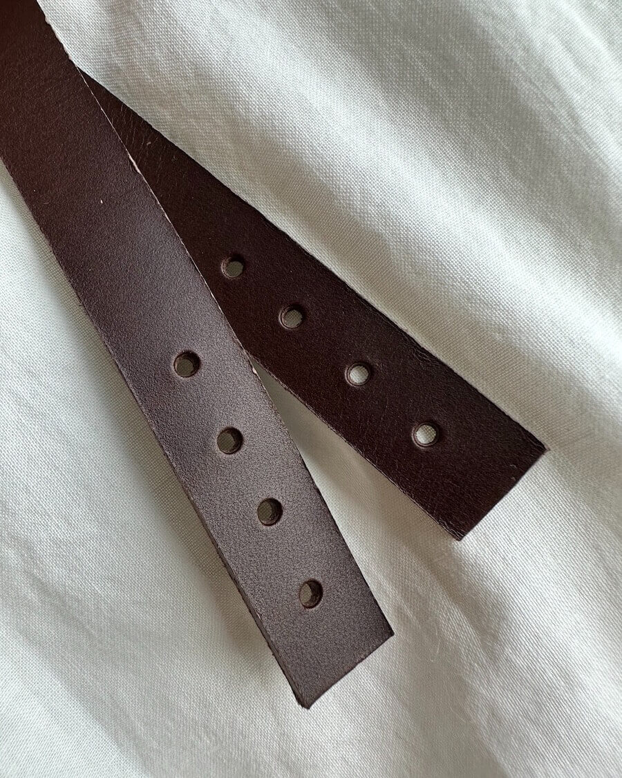 Leather Strap for PetiteKnit Florence Bag - Dark Brown