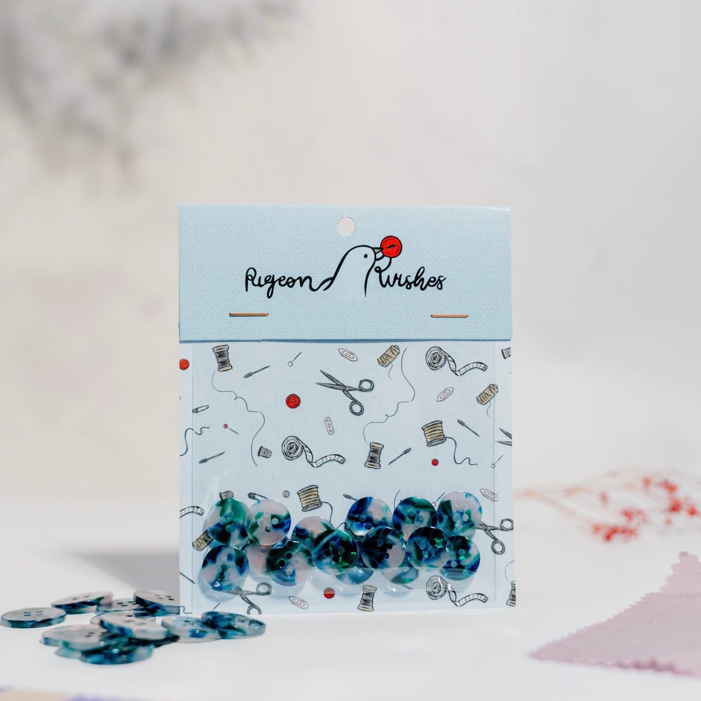 Pigeon Wishes Sublime Button Set 15mm