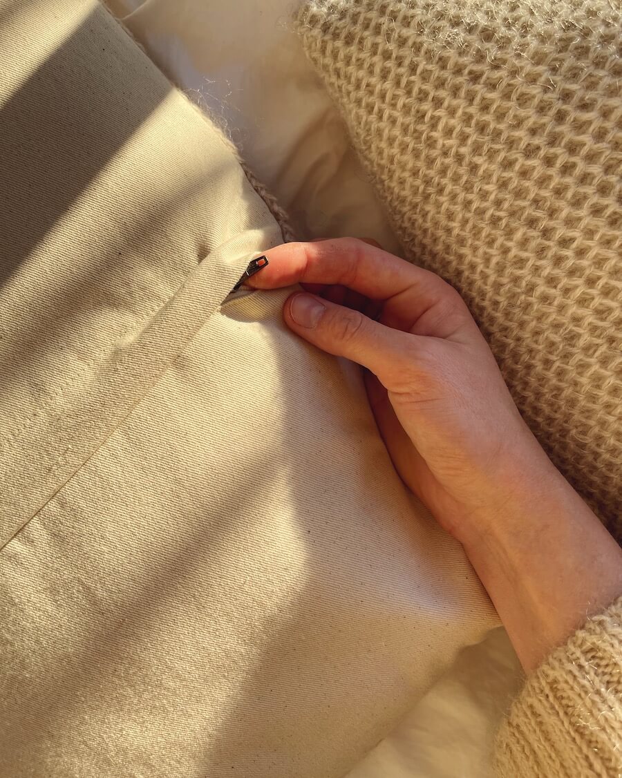 Backside for pillow 40cmx60cm - PetiteKnit