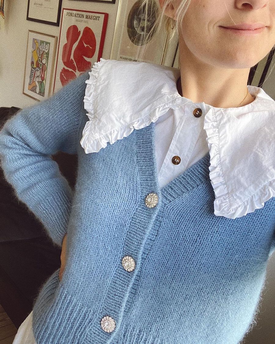 April Cardigan Pattern - PetiteKnit