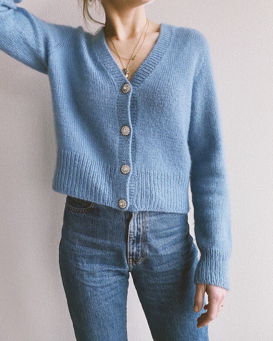 April Cardigan Pattern - PetiteKnit