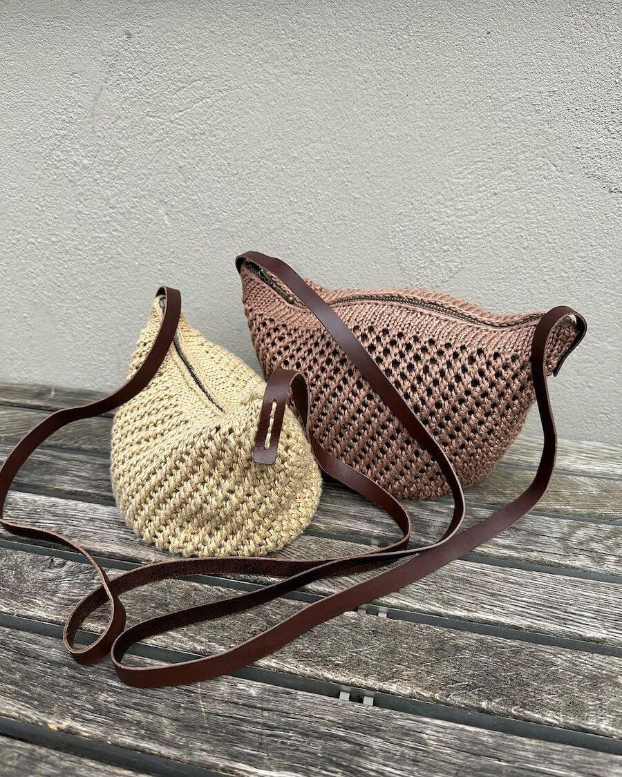 Leather Strap for PetiteKnit Florence Bag - Dark Brown
