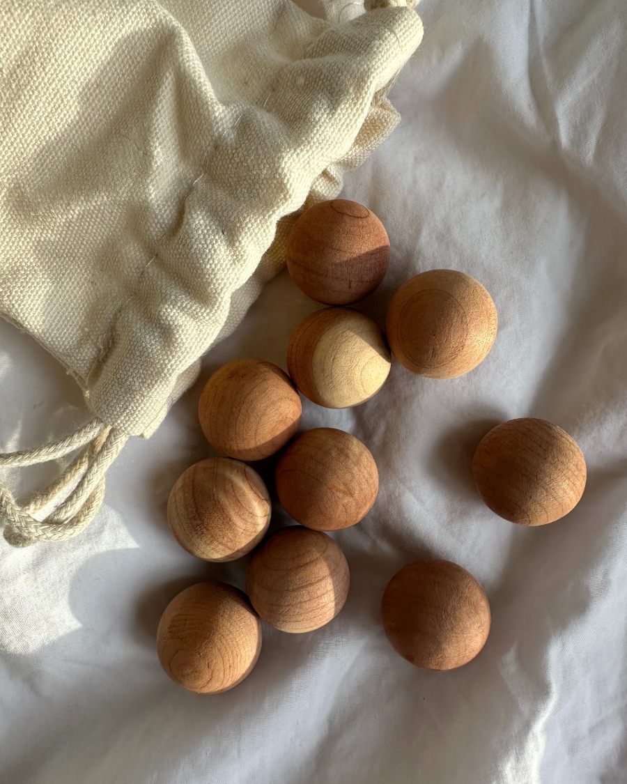Cedar Wood Balls - PetiteKnit