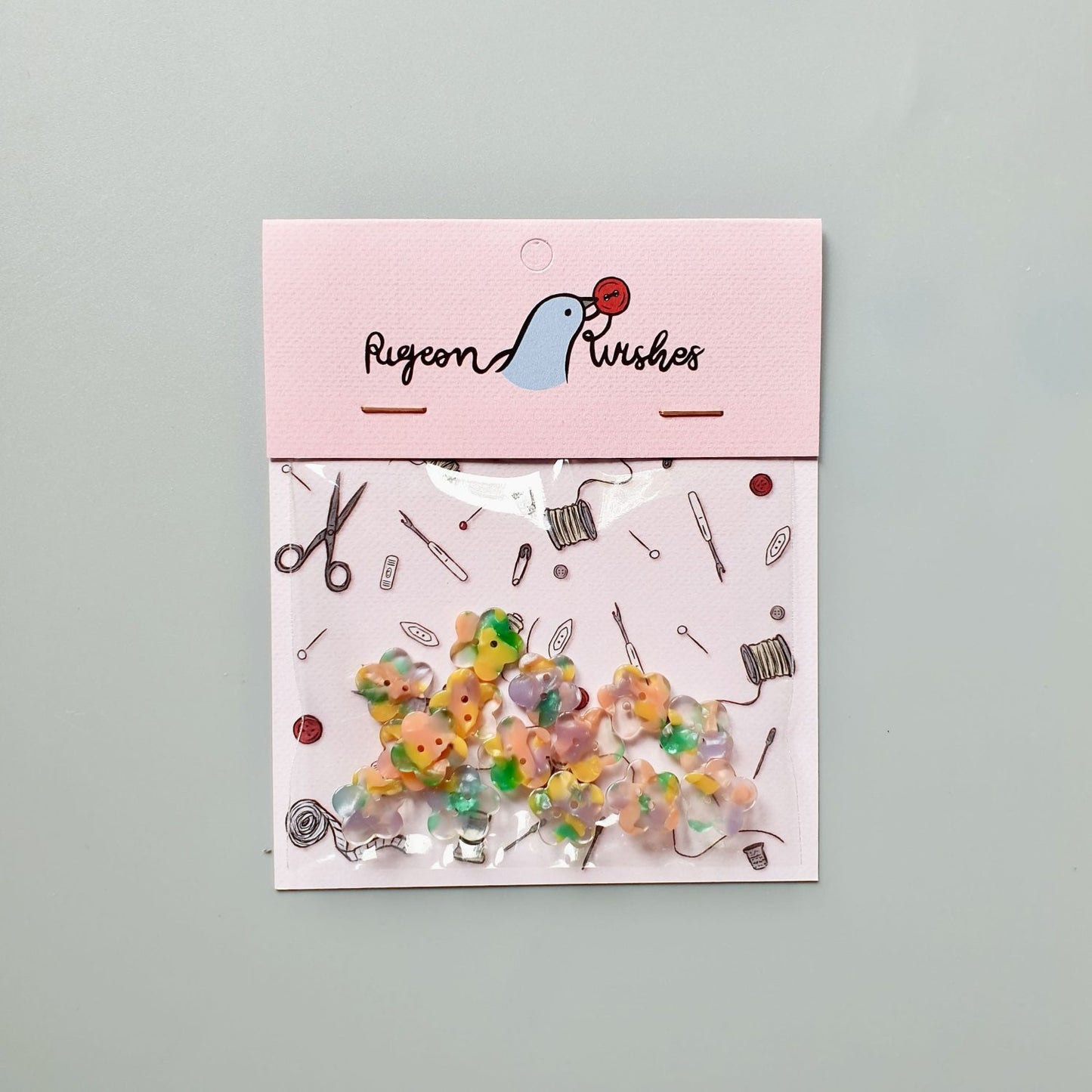 Pigeon Wishes Midsommar Button Set 15mm