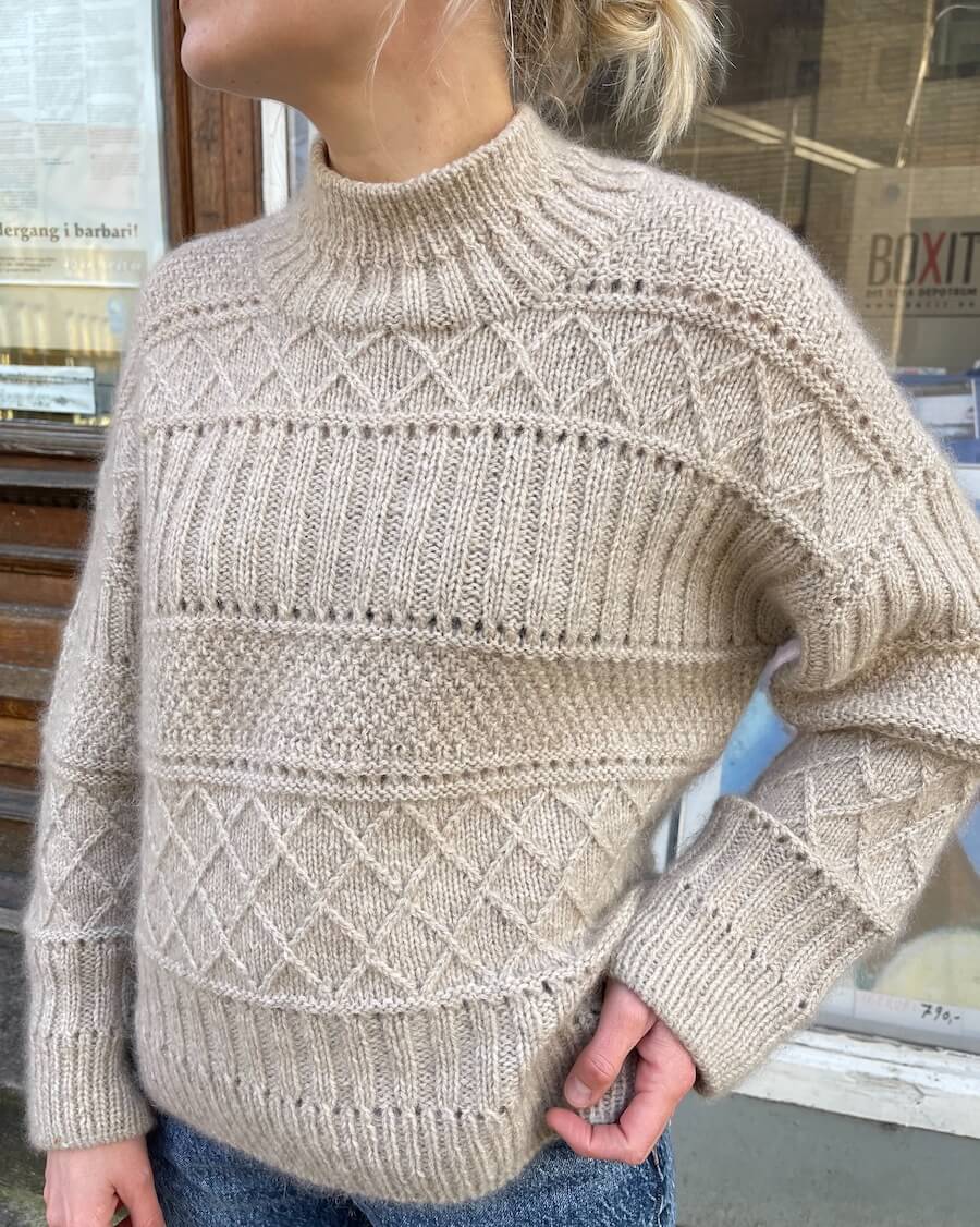 Ingrid Sweater Pattern - PetiteKnit