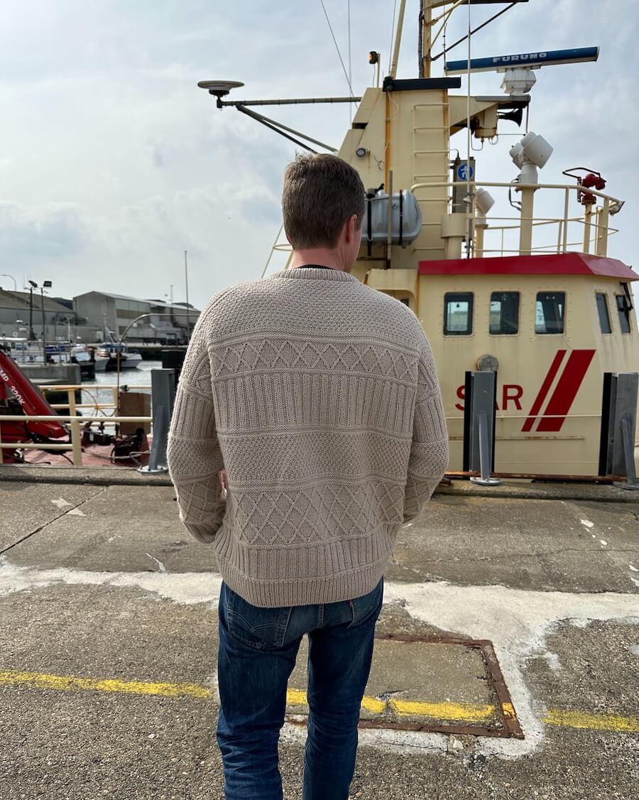 Ingrid Sweater Man Pattern - PetiteKnit