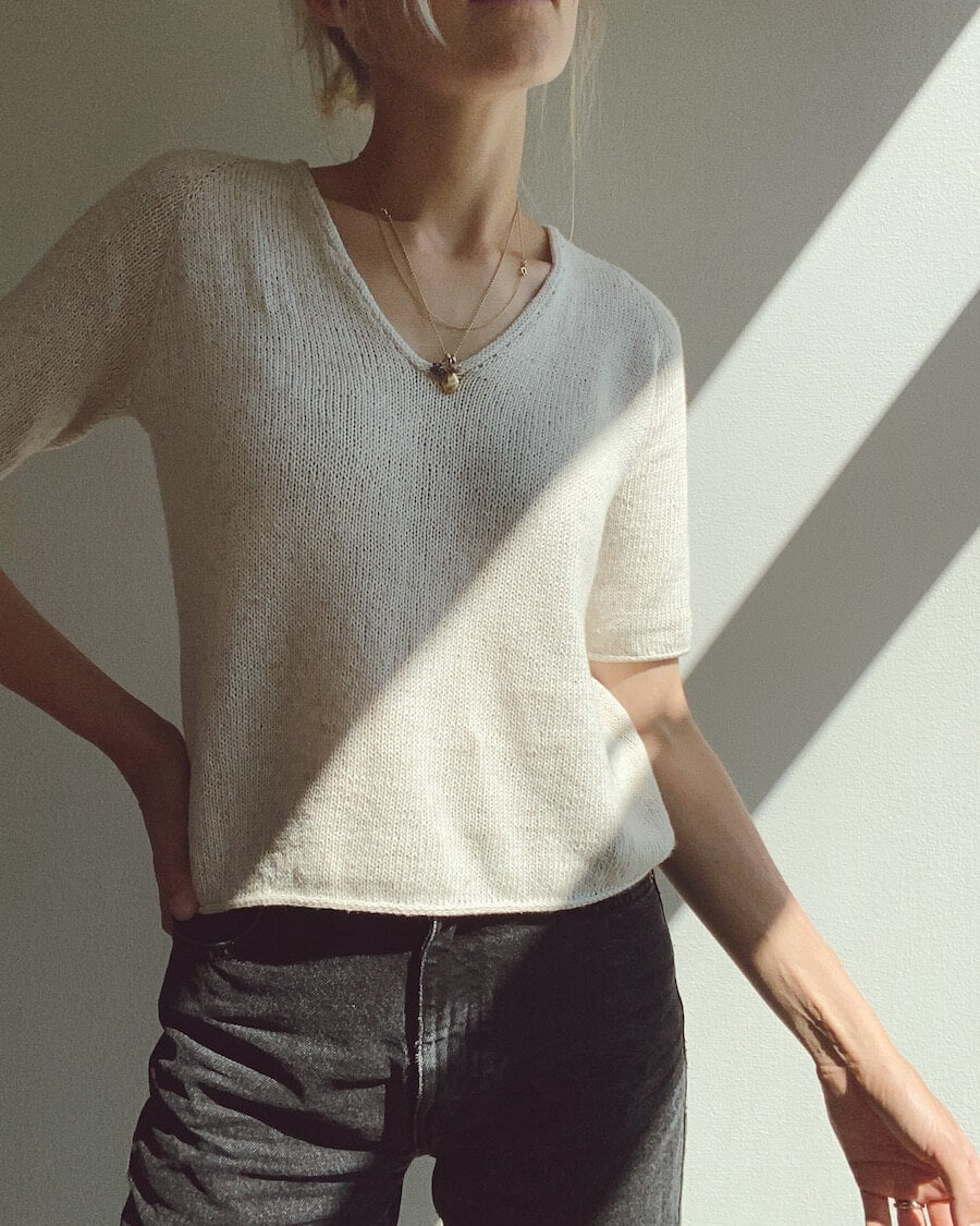 Cumulus Tee Pattern - PetiteKnit