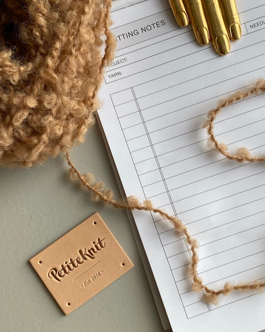 PetiteKnit Leather Label 1pc
