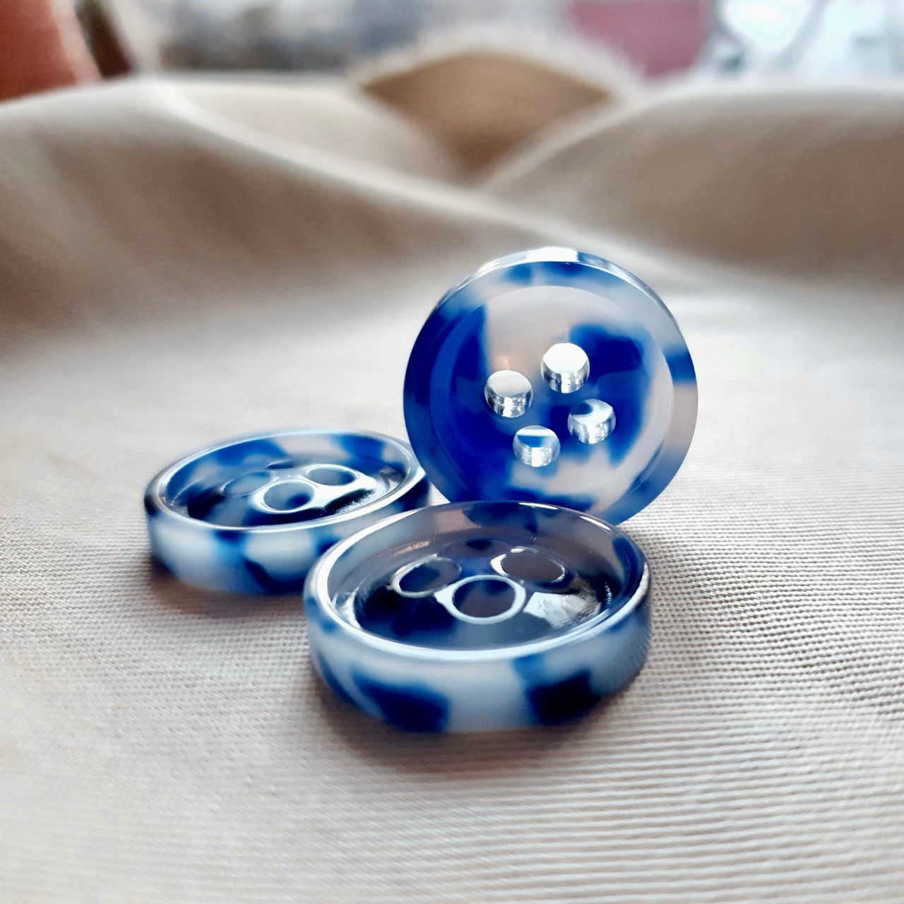 La Petite Maison Couture x Pigeon Wishes French Riviera Button Set 23mm