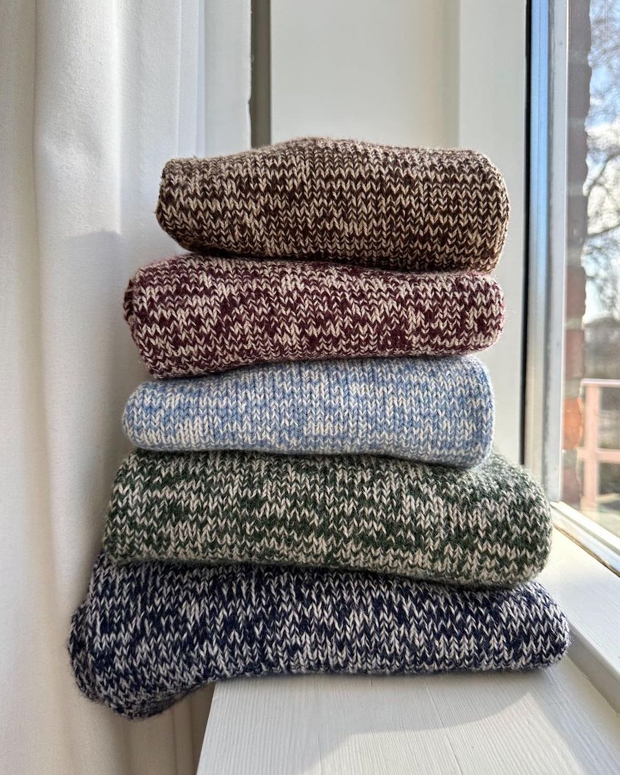Melange Sweater Man Pattern - PetiteKnit