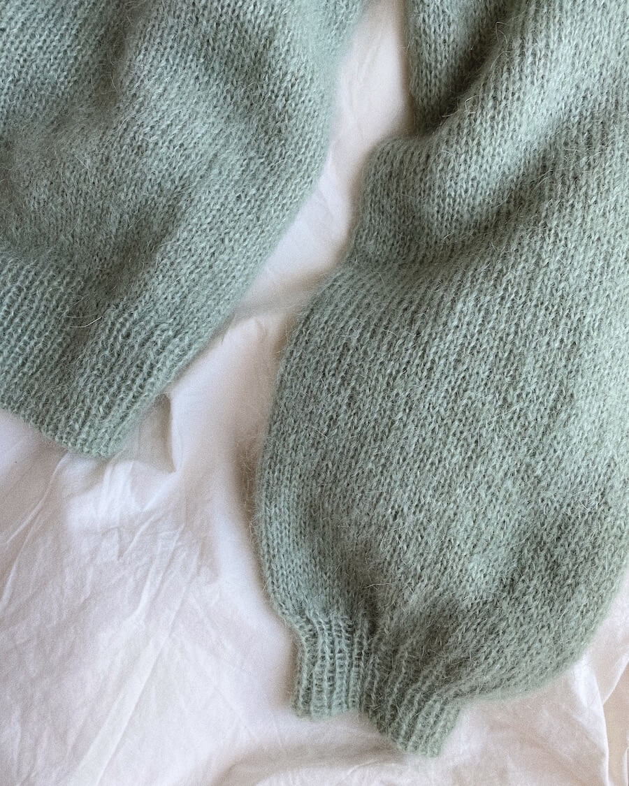 Novice Cardigan Mohair Edition Pattern - PetiteKnit
