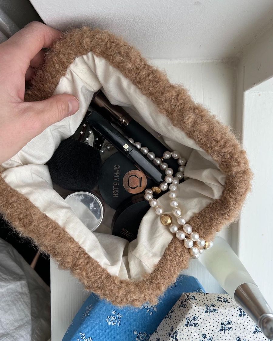 Lining for PetiteKnit Frame Clutch - Small, Natural