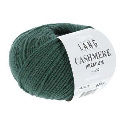 Premium Beginner's Knitting Kit - Cashmere PetiteKnit Sophie Scarf, Forest Green