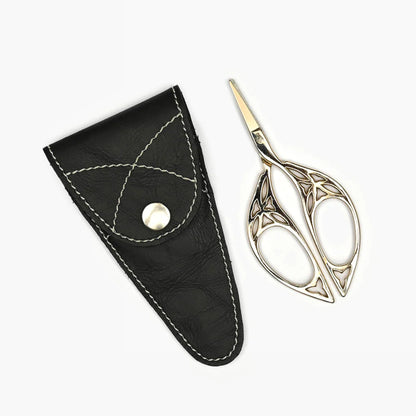Lantern Moon Scissors, with Genuine Leather Case