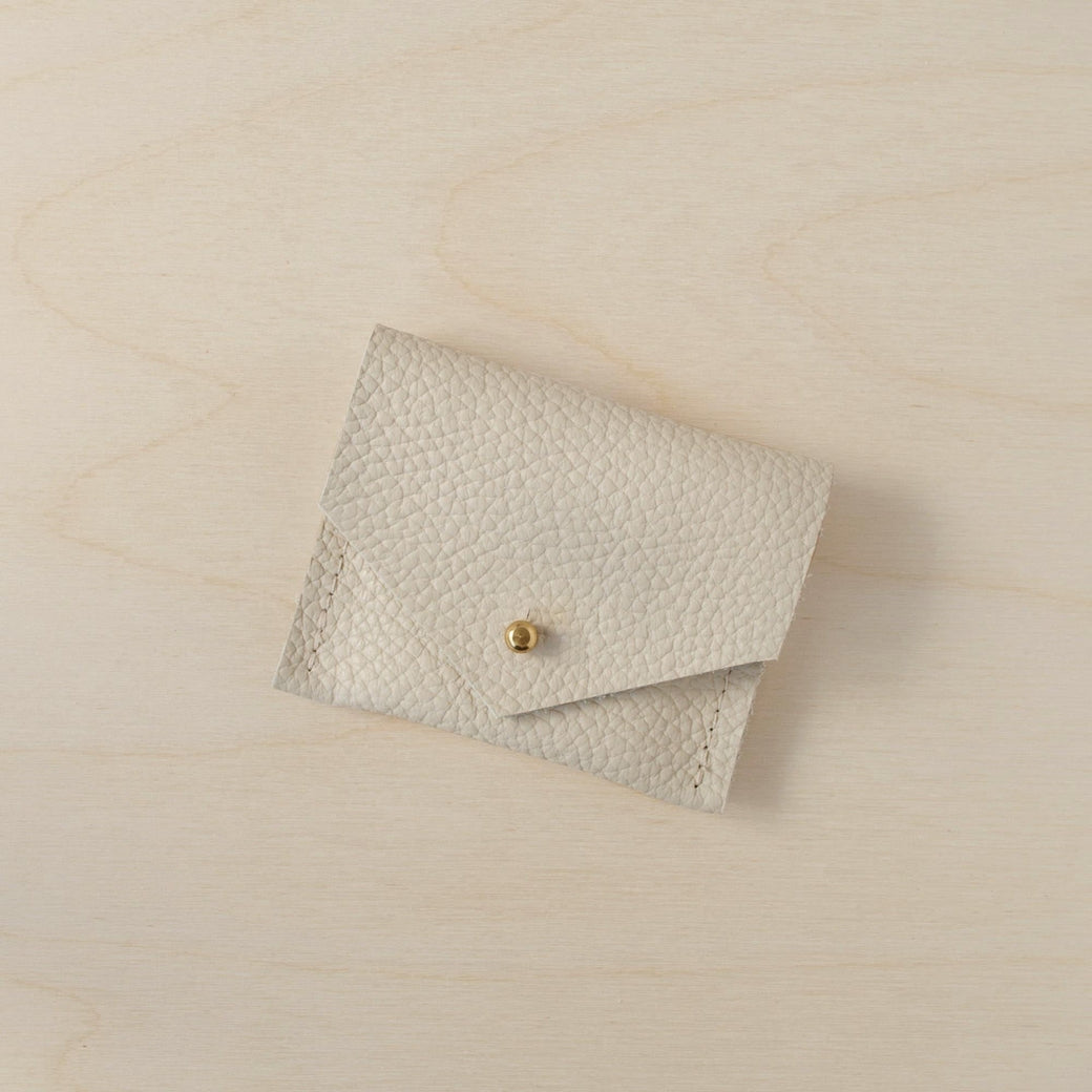 Studio Lowen Leather Stitch Markers Pouch - Cream