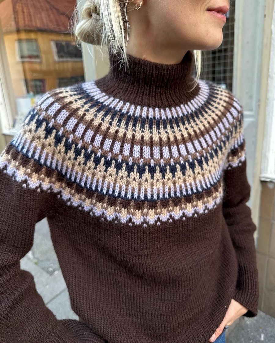 Celeste Sweater Pattern - PetiteKnit