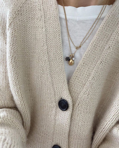 Champagne Cardigan Pattern - PetiteKnit