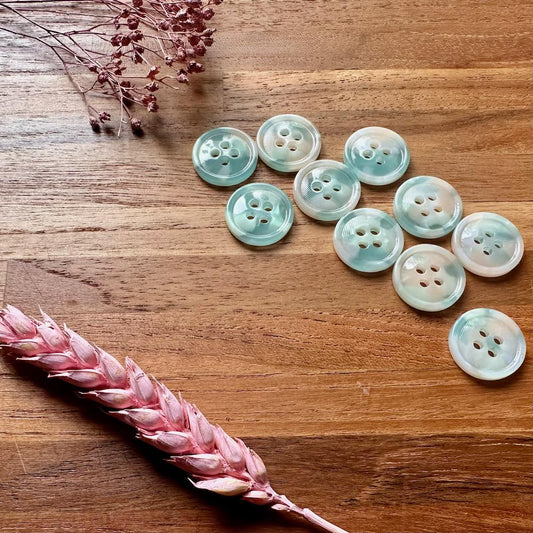 Pigeon Wishes Seafoam Mist Button Set 17mm
