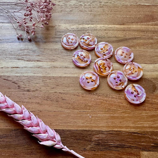 Pigeon Wishes Grapefruit Punch Button Set 17mm