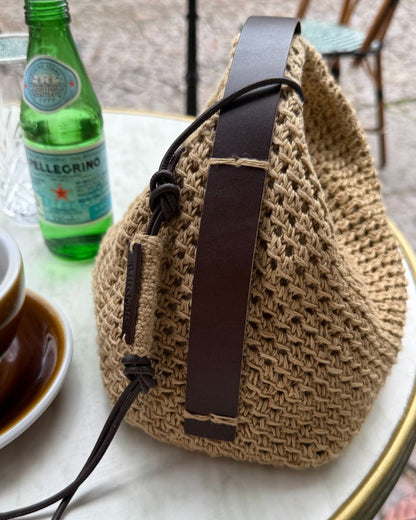 Leather Strap for PetiteKnit Juno Bag - Dark Brown