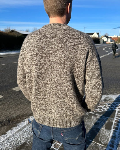 Melange Sweater Man Pattern - PetiteKnit
