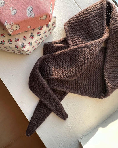 Premium Beginner's Knitting Kit - Cashmere PetiteKnit Sophie Scarf, Mint